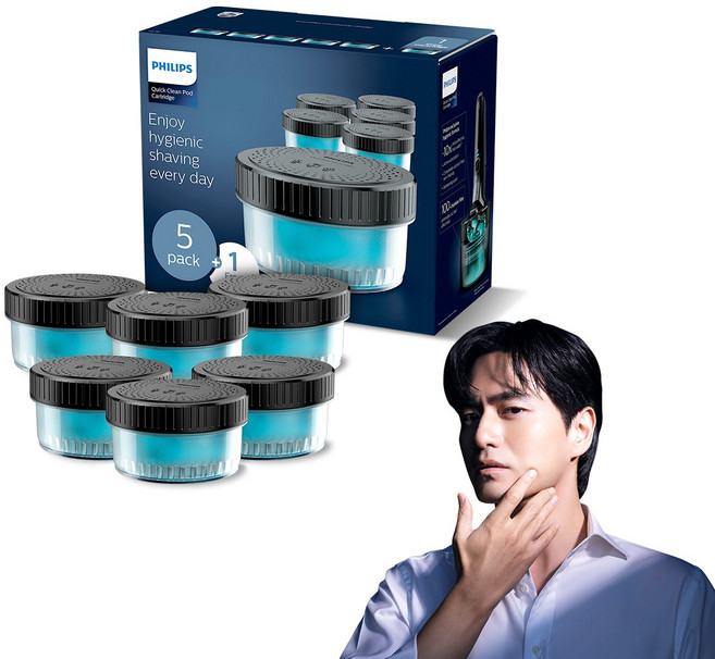 필립스 무선 클렌징 팟 세척 카트리지 세정액 2개입, 1.Cc16/51, 1개