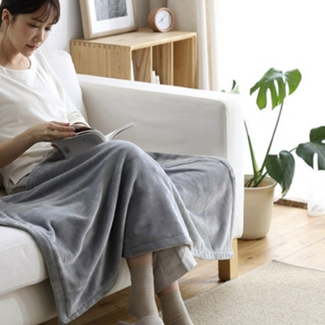 바자르 더데이지 극세사 담요 겸 이불