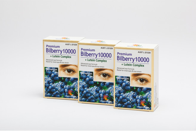 Nature's Family 호주 프리미엄 빌베리10000 + 루테인 30정 3병, 3개