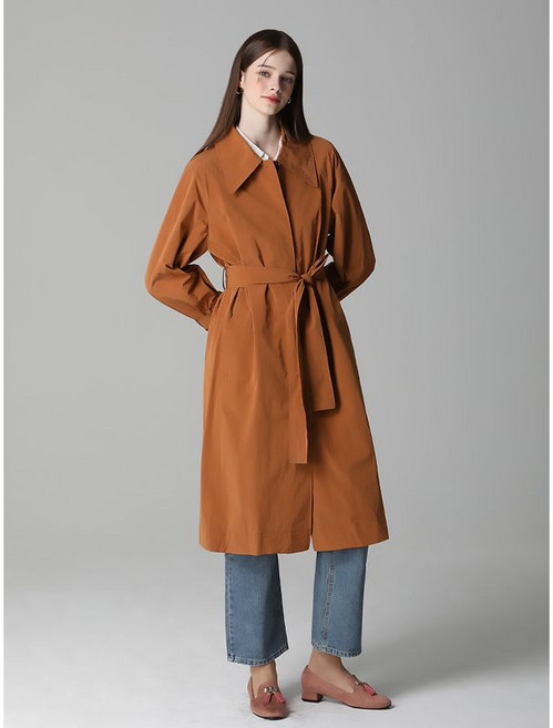레노마레이디 베이직 싱글 트렌치코트 택가격 329000원