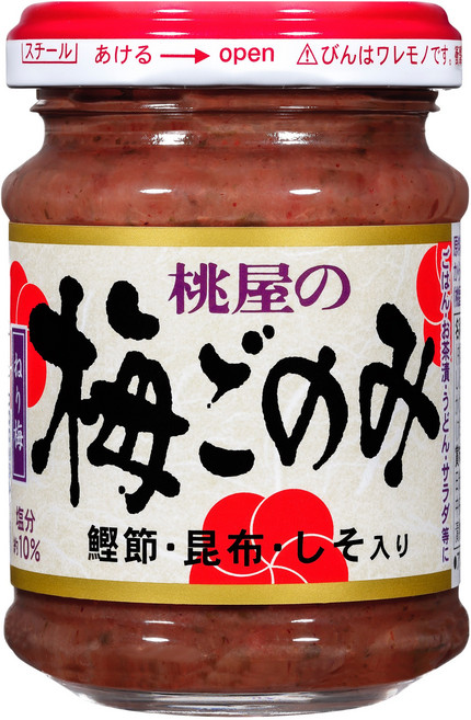 桃屋 梅子口味 搗碎梅子, 1個, 105g