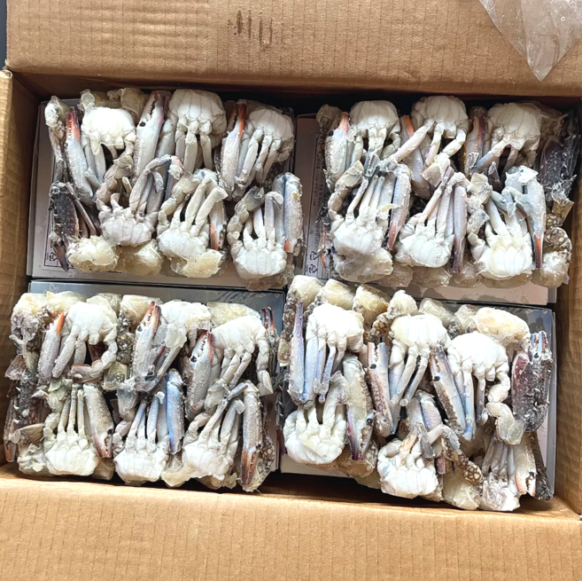 냉동 바레인 절단꽃게 6kg 2S(SS) S M L 손질 업소용 게장 무침 도매, 1