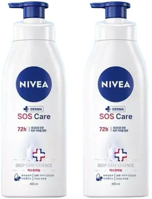 니베아 SOS 케어 바디로션 400ml 2개