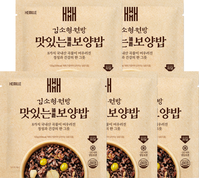 김소형 원방 본초 달인 밥물로 지은 저당 보양밥, 5개, 120g