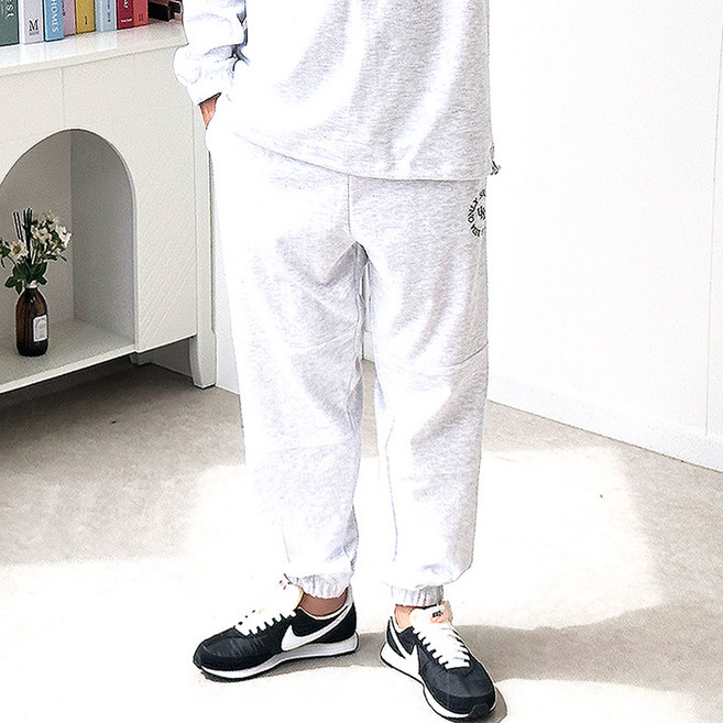 핏콕 남성용 레터링 자수 조거 트레이닝 팬츠