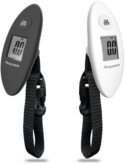 여행용 휴대용 캐리어 손저울 기내용 수화물 항공 다용도 무게측정기, 1개, 화이트