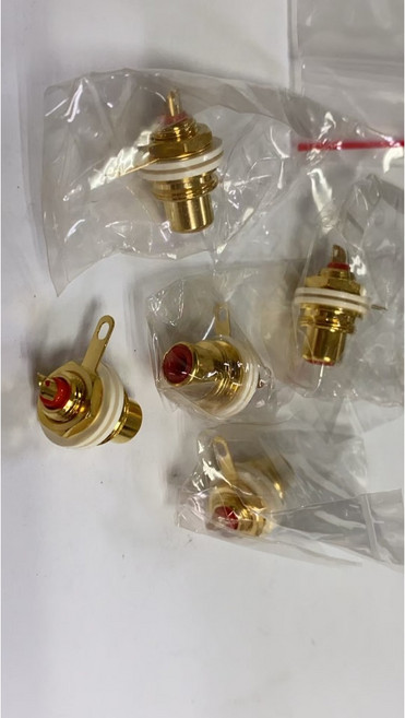 高級鍍金RCA端子, 1個