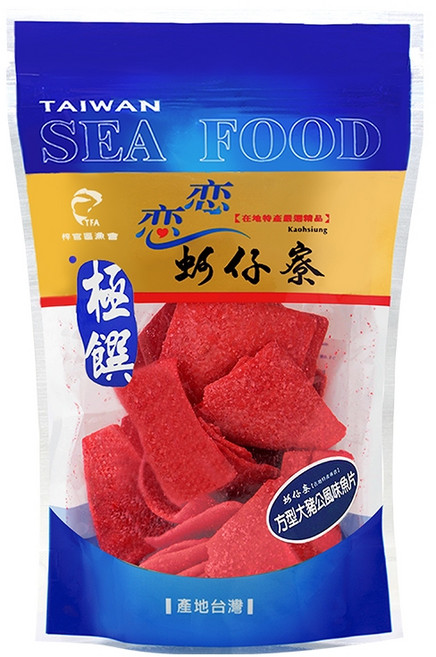 戀戀蚵仔寮 方型大豬公風味魚片, 1個, 120g