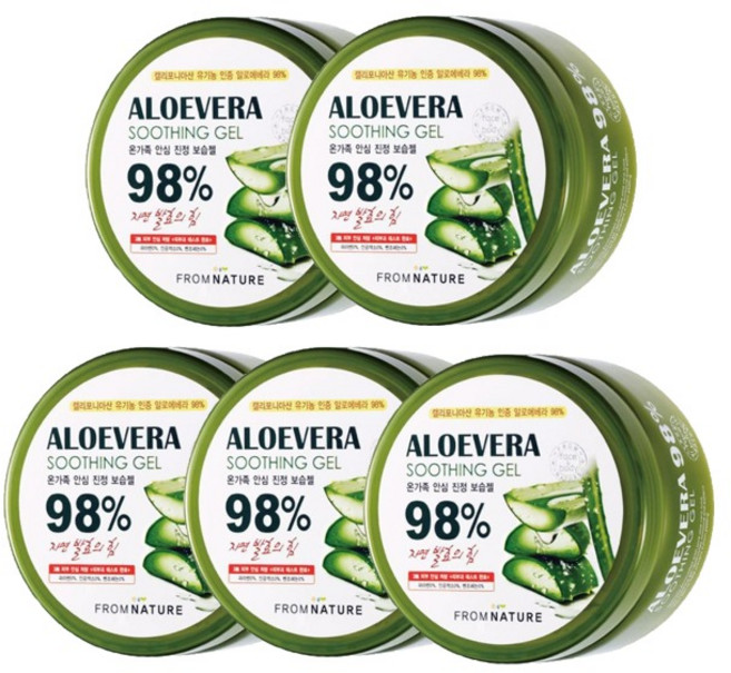 프럼네이처 알로에베라 98% 수딩젤 500g 5개
