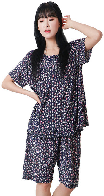 폭스 냉감 A타입 반팔 잠옷세트 E6 여성용