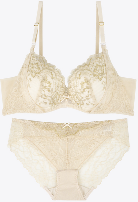 보디가드 부유방커버 레이스브라+레이스팬티 세트 (레이스팬티)