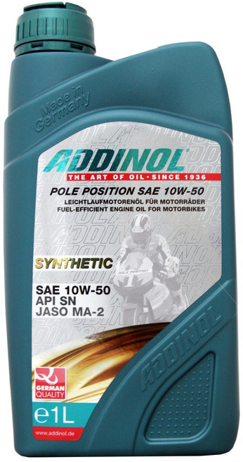 ADDINOL Pole Position 10W50 機車合成機油, 1個