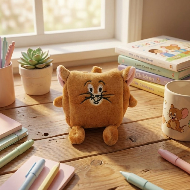 치즈를 통째로 삼킨 제리 파우치키링