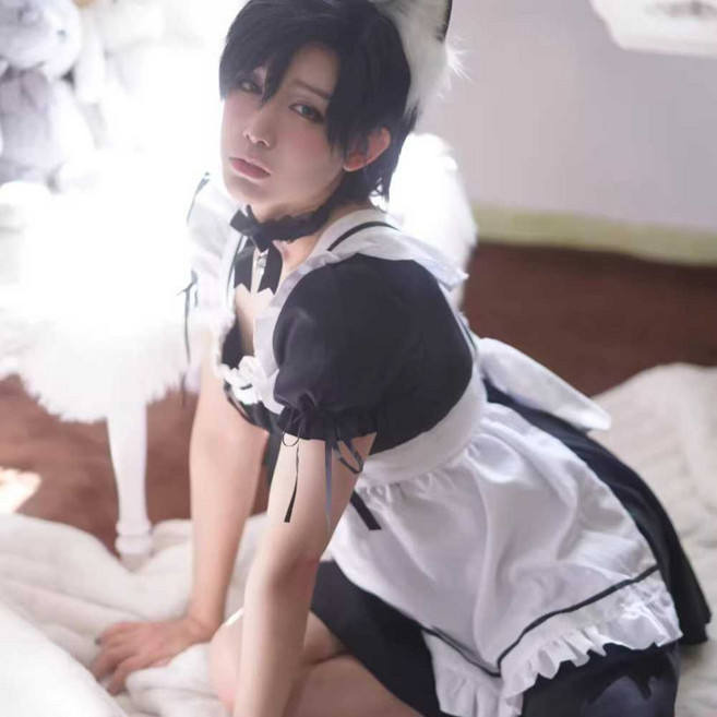 남자메이드복 집사 의상 코스튬 빅사이즈 사진