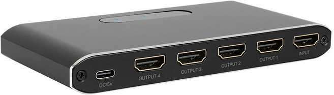 NEXI 4K 1:4 HDMI 2.0 분배기(IX-4K0104SP), 1개, IX-4K0104SP