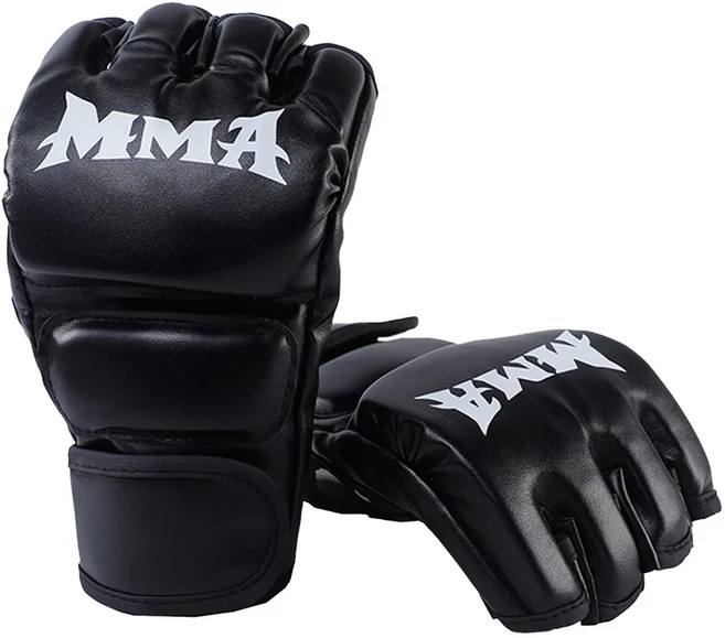 8101214 OZ 성인 킥복싱 장갑 PU 가라데 무에타이 Guantes De Boxeo 무료 싸움 MMA 산다 훈련 여성용, 01 14oz, 01 Black