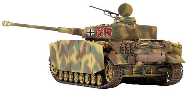 1/35 독일 4호 전차-H형 중기생산형 탱크 전차 프라모델, 1개