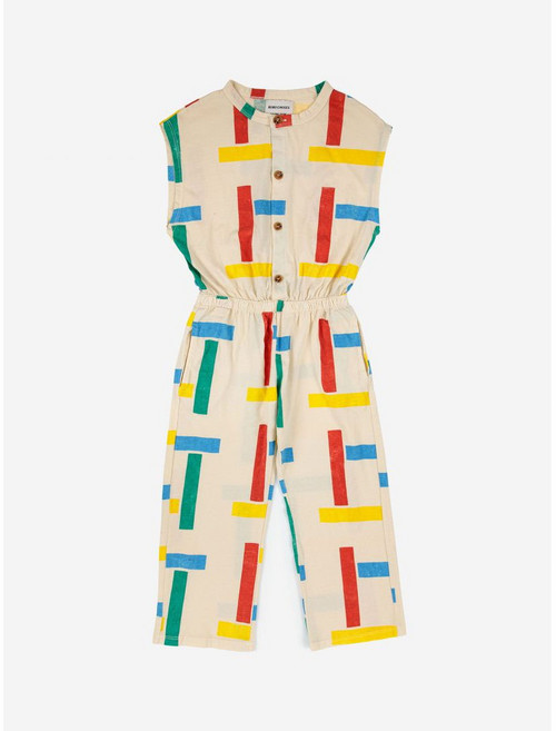 보보쇼즈 키즈 점프수트 Multicolor Beacon all over overall 123AC118