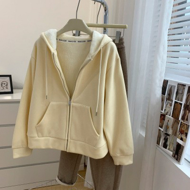 2026 여성 오버사이즈 레트로 기모 집업 후리스 코트 5컬러 빅사이즈 데일리 아우터 가을 봄 가을 캐주얼룩