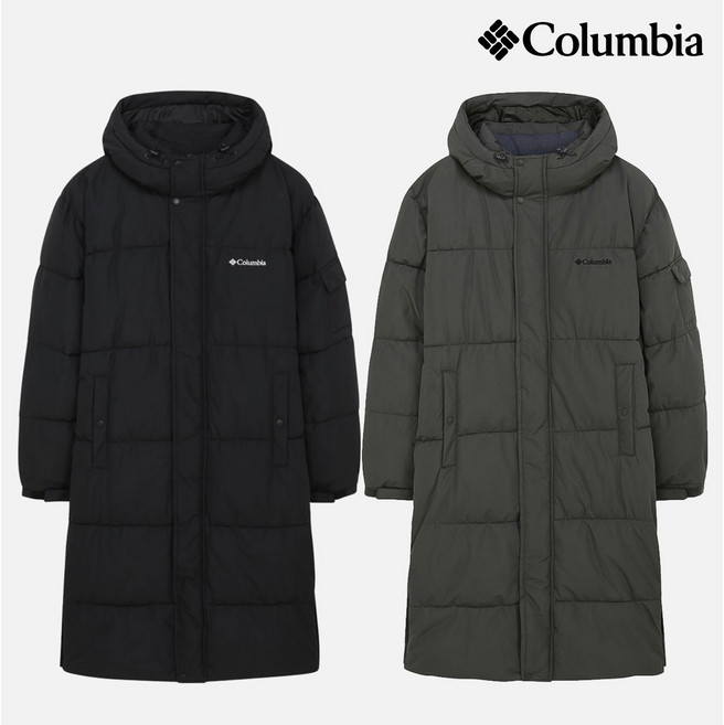 [매장발송] 컬럼비아 남여공용 롱 패딩 낚시 등산 캠핑 여행 겨울 커플 점퍼 잠바