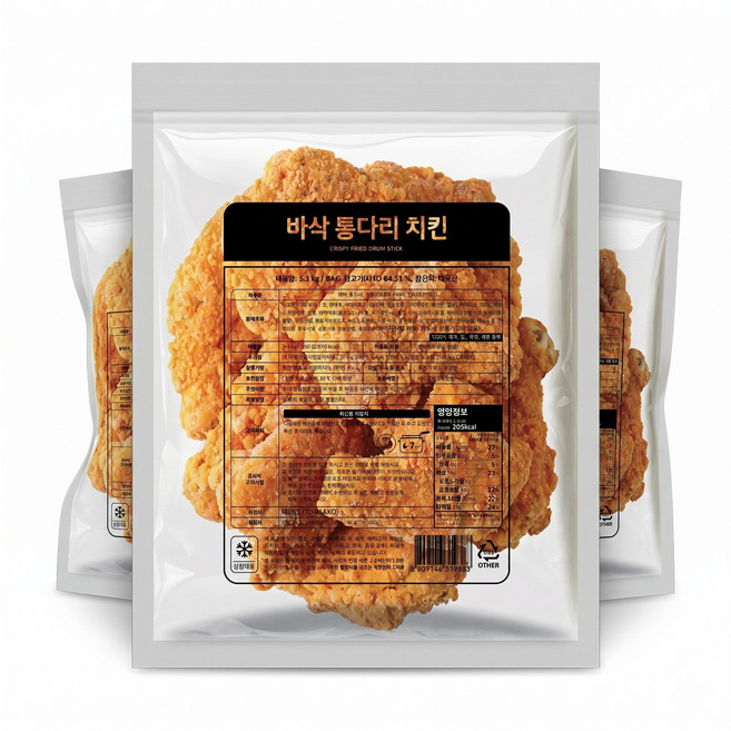사세 바삭통다리치킨 1.3kg 1개 냉동 닭다리 후라이드치킨
