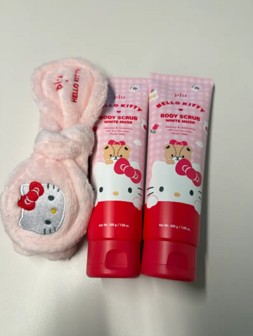 [헬로키티 세안밴드 증정] 플루 오리지널 바디스크럽 화이트머스크 1+1 한정기획, 1개, 400g