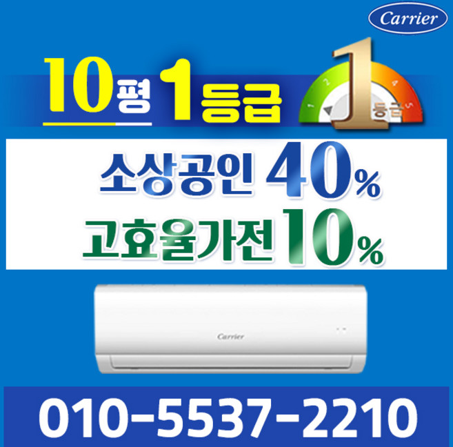 캐리어 벽걸이 에어컨 1등급 10평 인버터 신제품 DARC-0101CAWSD 실외기포함 가정용 원룸, 1등급_10평