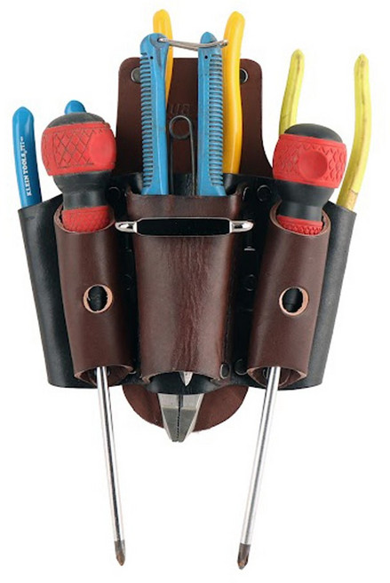 국산 가야라이프 New 다용도 6구 공구집 KL-26 천연소가죽 벨트클립 뺀치 드라이버, 1개