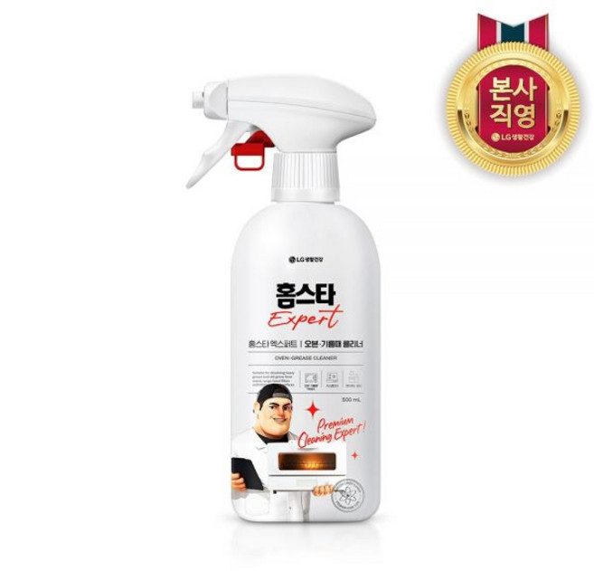 홈스타 엑스퍼트 오븐 기름때 클리너 인덕션 렌지후드 세정제 500ml 200786