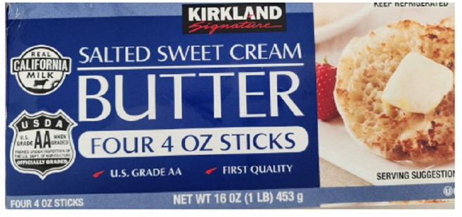 [코스트코]버터 454g 커클랜드 시그니춰 버터 KIRKLAND BUTTER, 453g, 1개