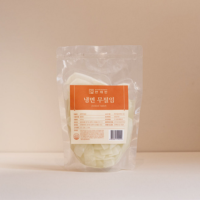 면채반 냉면무김치 (430g) 국내산 무절임, 430g, 1개