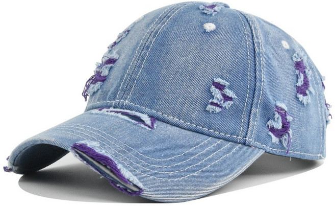 HT2152 남여공용 빈티지 스포츠 캐주얼 데님 청 별 야구 모자볼캡