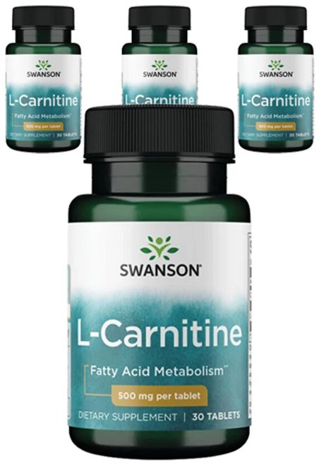 스완슨 L-카르니틴 500mg 타블렛, 30개입, 4개, 30정 - 쿠팡