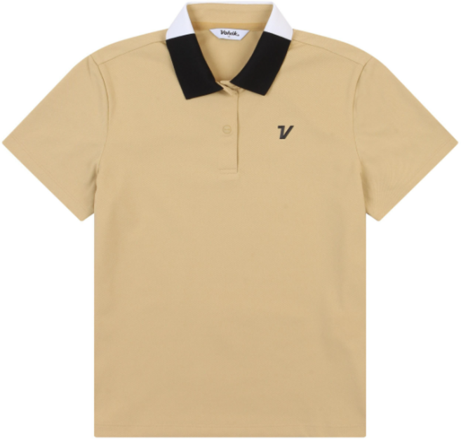 볼빅 여성용 골프 루즈핏 반팔 폴로 티셔츠 VLTSN391BE08510