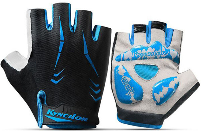 make speed 킨실러자전거반장갑, 블랙블루, 1개