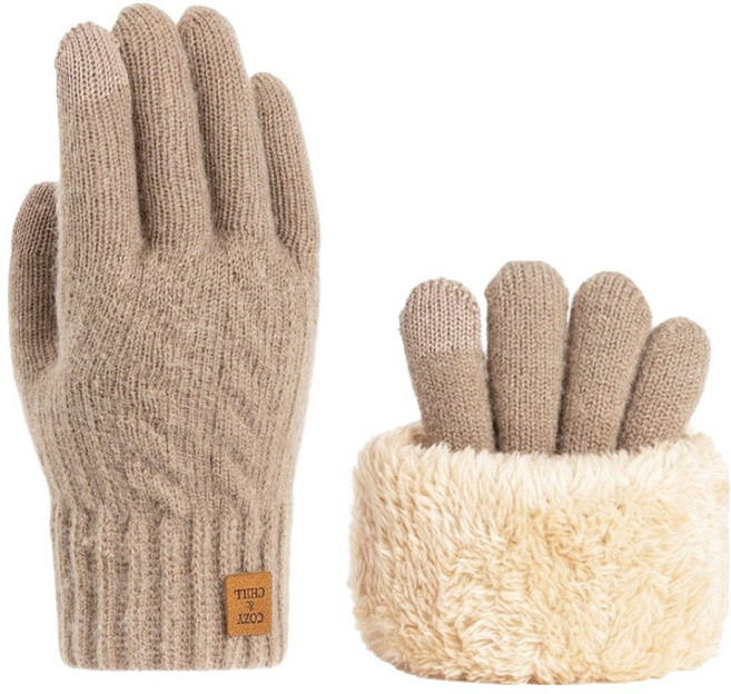 코지앤칠 방한 터치 장갑 양손착용 세트