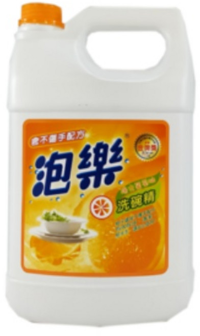 泡樂 洗碗精 柑橘精華 高效去油 溫和護手 4L家庭裝, 1個, 4L