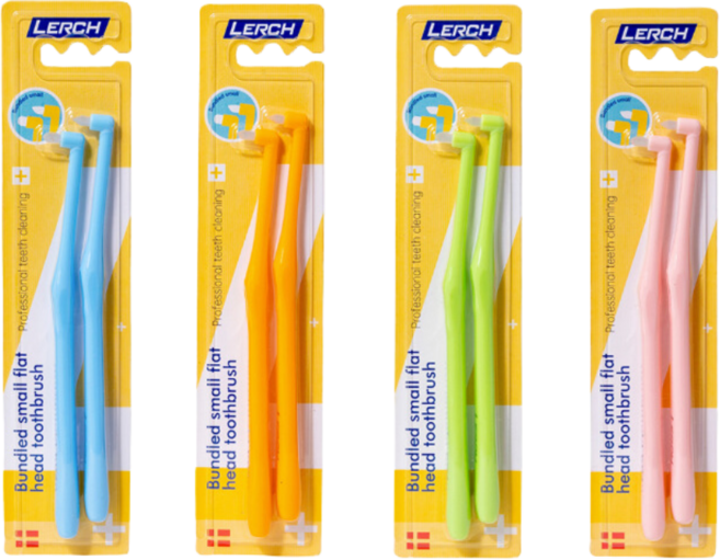 덴탈스마일 어금니 틈새 첨단 칫솔 돔형+뾰족형, 4세트, 2개입