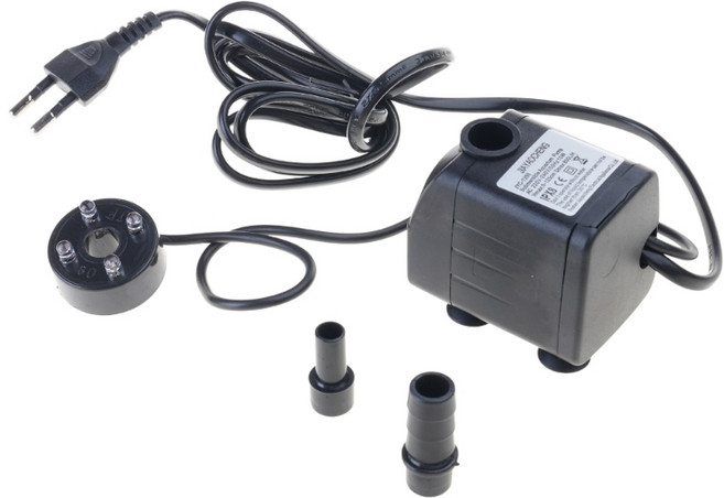 실내 분수대용 4가지 컬러 LED 분수 펌프 220V 잠수식 물 순환 시스템 조용한 필터 저소음 모터, 1