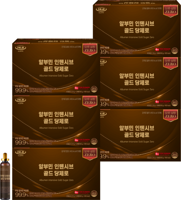 HLB제약 알부민 골드 당제로 알부민복합물 99.9% 무당 덴마크산, 6개, 30회분