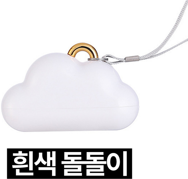 디심플 물 세척 가능한 반영구 휴대용 미니 돌돌이, 화이트, 1개