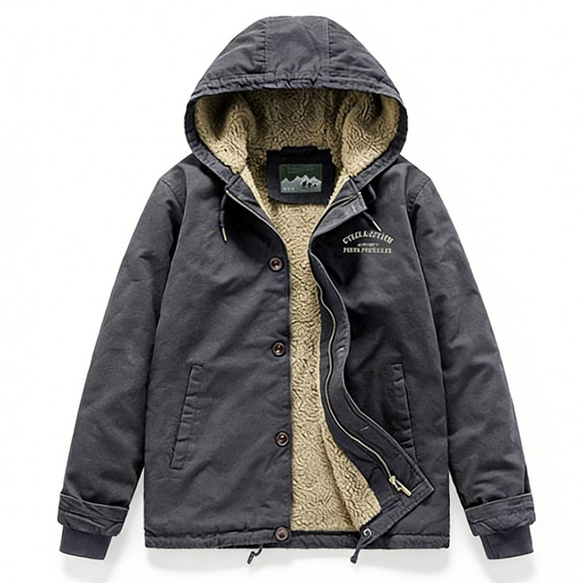 차쿠 남성 야상 점퍼 양털 캠핑 자켓