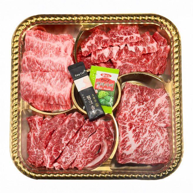 레드인블랙 킹리버 와규 오마카세 세트 600g, 1개