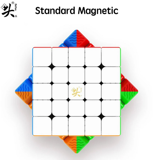 [ECube] Dayan NeZha 스피드 매직 큐브 대회용 마그네틱 교육용 선물 5x5m, standard magnetic, 1개