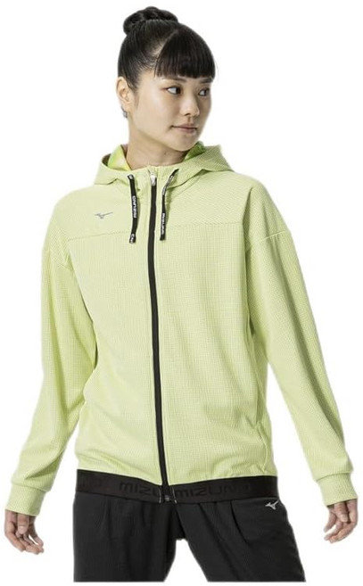 미즈노 트레이닝 웨어 드라이 에어로 플로우 후디 재킷 후드티 고통기 32MCA870 레ディース 루미나리 그린 M