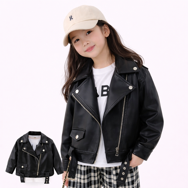 여아 남아 아우터 가을 유아 가죽자켓 키즈 라이더 래더재킷 간절기