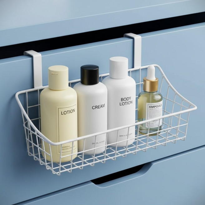 글로우포레 잘 걸리는 다용도 무타공 걸이식 틈새 창틀 선반 2개, 1세트, 화이트