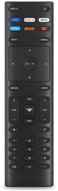 Vizio LCD TV D24f-F1 D43f-F1 D50f-F1 E43-E2 E60-E3 E75-E1 M65-E0 M75-E1 M70-E3 앱 바로 가기 리모컨 X, 1개