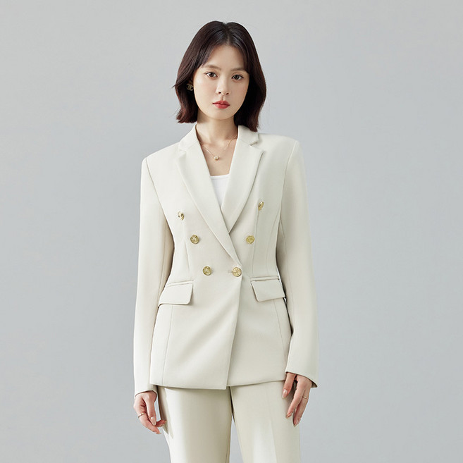 秋季西裝外套女大學生白色面試正裝職業高級感腰小個子女士西服