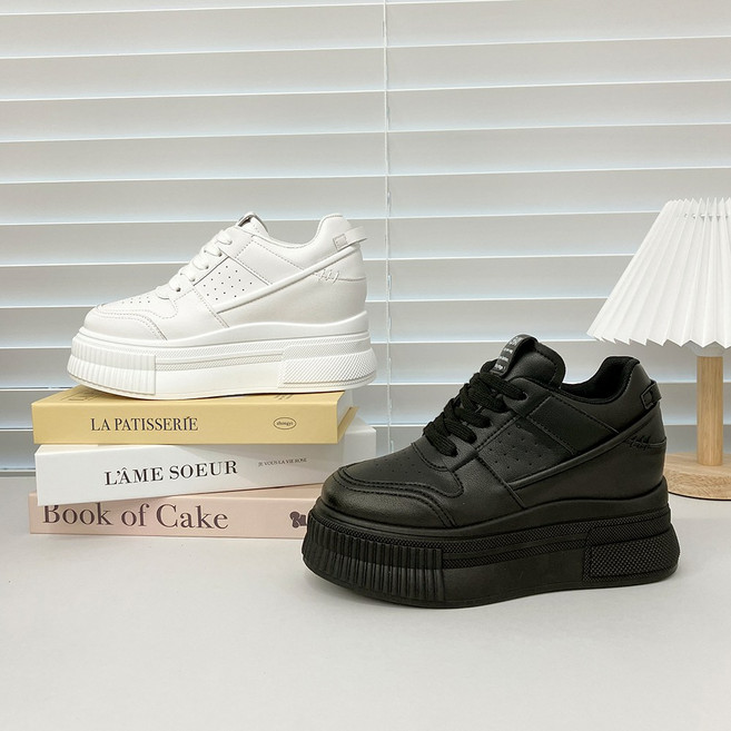 2cm 속굽 키높이운동화 8cm 통굽 여성스니커즈